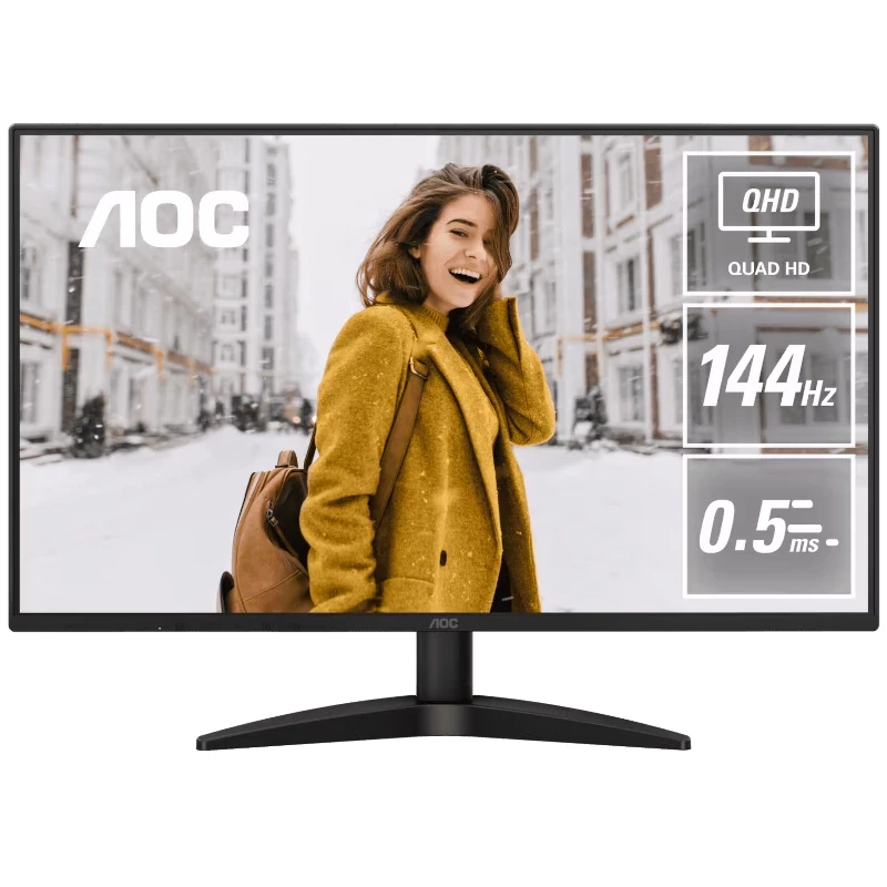 AOC Monitor LED AOC Q27B36X, 27" QHD, 144 Hz, 0.5 ms, Black - IT-Fashion.ro