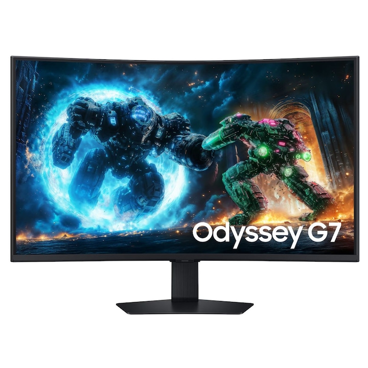 SAMSUNG Monitor LED Curbat Samsung Odyssey G7 LS37FG756EUXEN, 37", 1ms, 165Hz, Negru - IT-Fashion.ro