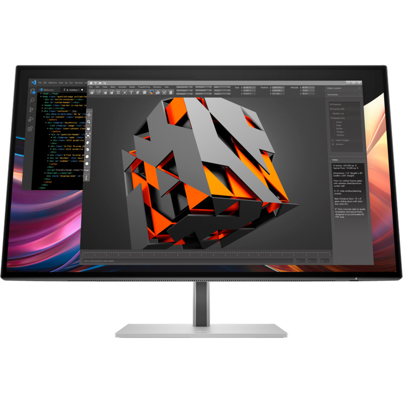 HP Monitor LED HP Seria 7 Pro 727pq 8J4D8UT, 27" QHD, 120 Hz, 5 ms, Silver - IT-Fashion.ro