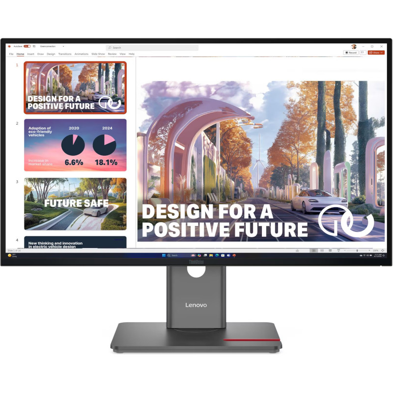 Lenovo Monitor LED LENOVO ThinkVision P27QD-40 64B3GAT2EU, 27" QHD, 120 Hz, 4 ms, Black - IT-Fashion.ro