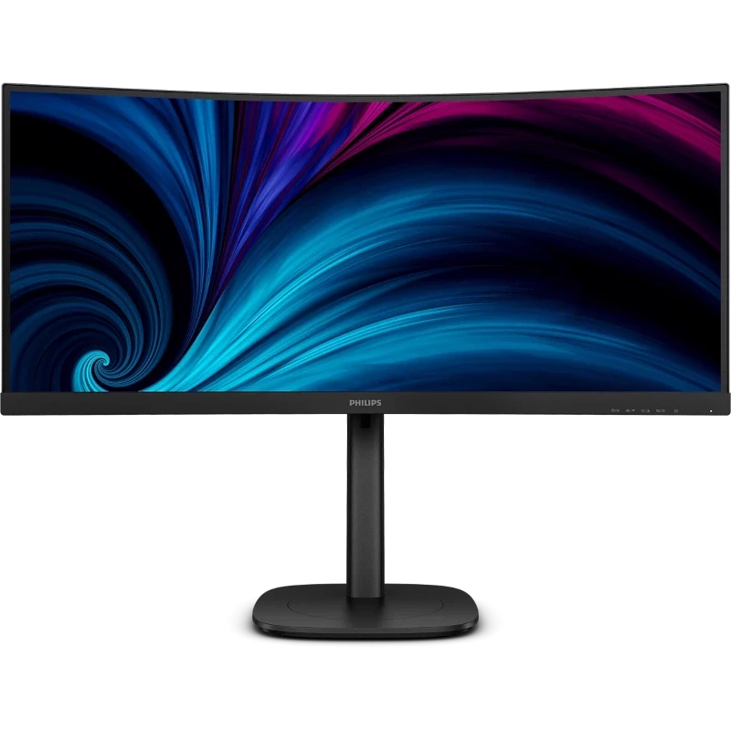 PHILIPS Monitor Curbat LED PHILIPS 34B2U3600C/00, 34" UWQHD, 60 Hz, 4 ms, Black - IT-Fashion.ro