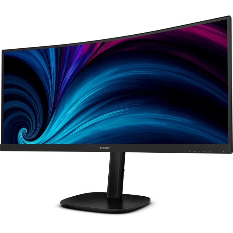 PHILIPS Monitor Curbat LED PHILIPS 34B2U3600C/00, 34" UWQHD, 60 Hz, 4 ms, Black - IT-Fashion.ro