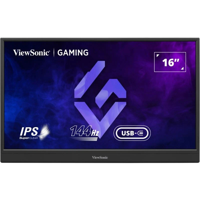 VIEWSONIC Monitor Portabil Gaming LED VIEWSONIC VX1654, 16" Full HD, 144 Hz, 5 ms, Black - IT-Fashion.ro