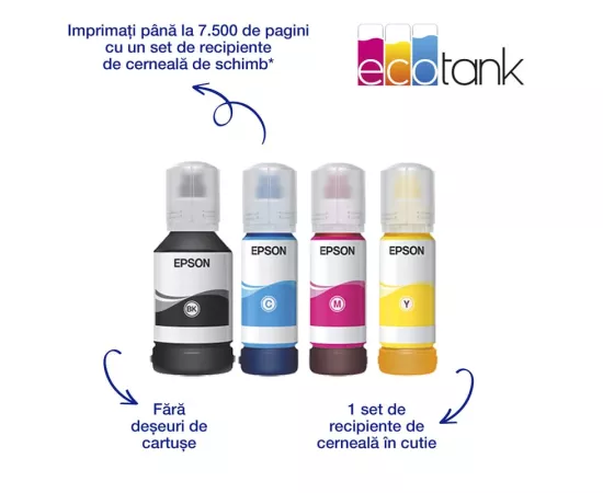 Multifuncțional Inkjet EPSON EcoTank L6580, A4, Wi-Fi, ADF - Imagine 3