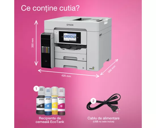 Multifuncțional Inkjet EPSON EcoTank L6580, A4, Wi-Fi, ADF - Imagine 4