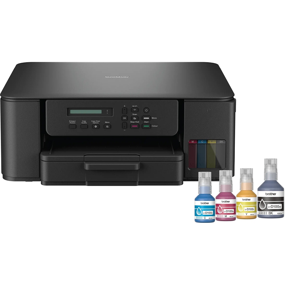 Multifunctionala Inkjet Color BROTHER DCP-T530DW, A4, Wi-Fi/USB, Negru - Imagine 4