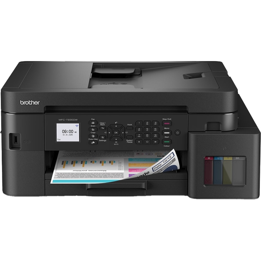 Brother Multifunctionala Inkjet Color BROTHER MFC-T930DW, A4, Fax, Duplex automat, Wi-Fi/USB, Negru - IT-Fashion.ro