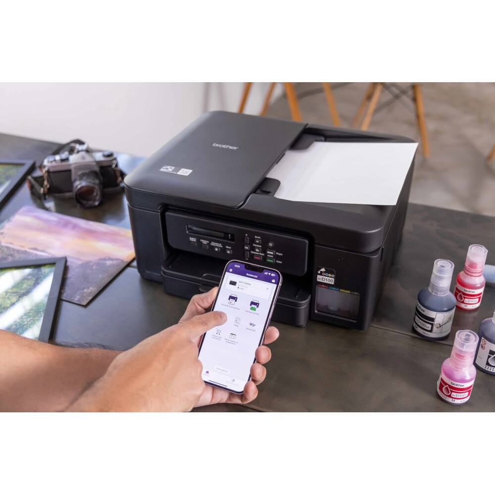 Multifunctionala Inkjet Color BROTHER DCP-T730DW, A4, Duplex, Wi-Fi/USB, Negru - Imagine 4