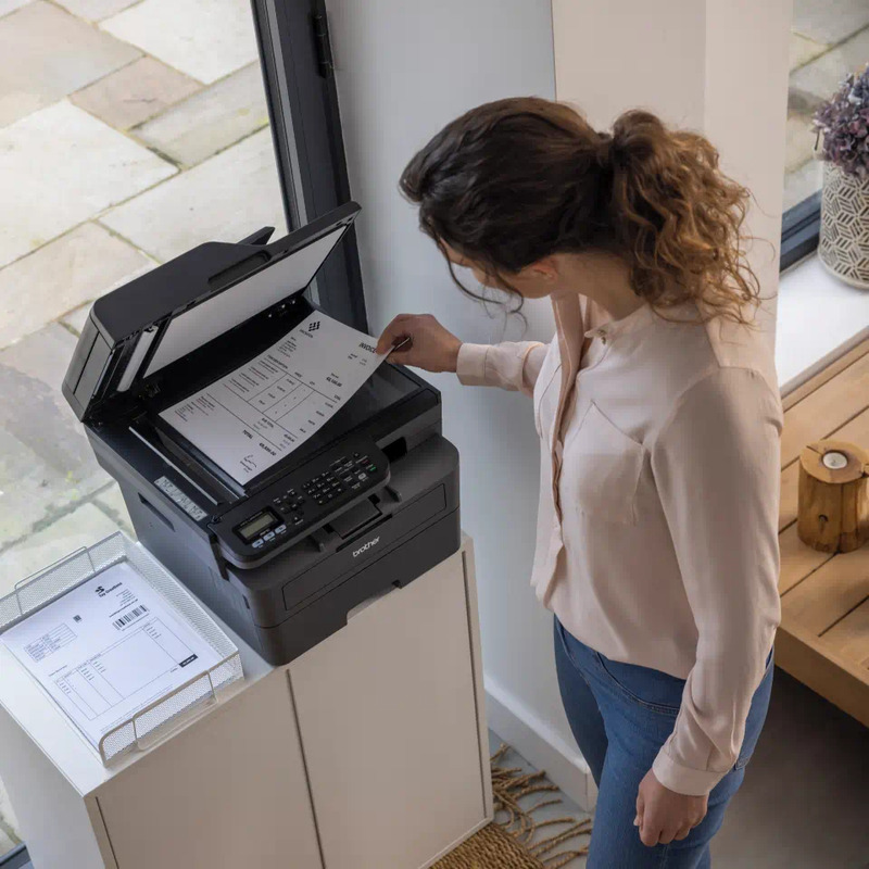 Multifunctional Laser Monocrom BROTHER MFCL2802DWYJ1_B1, A4, Duplex, USB/Wi-Fi, Fax + Toner original BROTHER TN2590 - Imagine 5