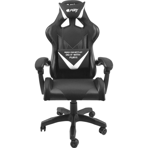 Natec Scaun Gaming NATEC by Genesis Fury Avenger L, Black-White - IT-Fashion.ro