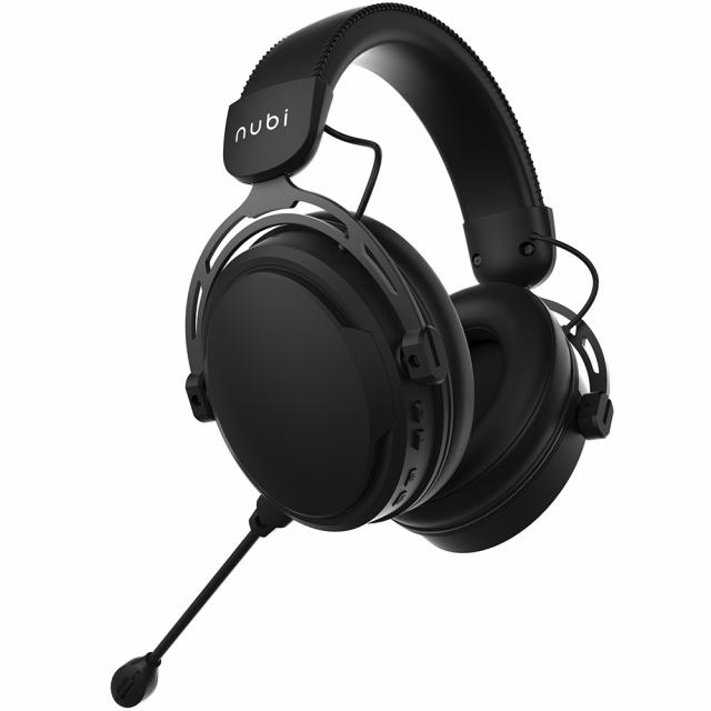 Casti gaming cu microfon NUBI NH1-BL, Over-Ear, Microfon Detasabil, Black - Imagine 4