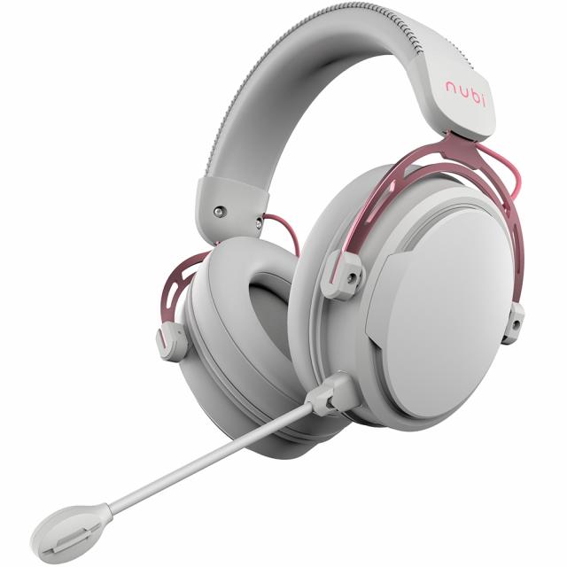 Nubi Casti gaming cu microfon NUBI NH1-RG, Over-Ear, Microfon Detasabil, Rose Gold - IT-Fashion.ro
