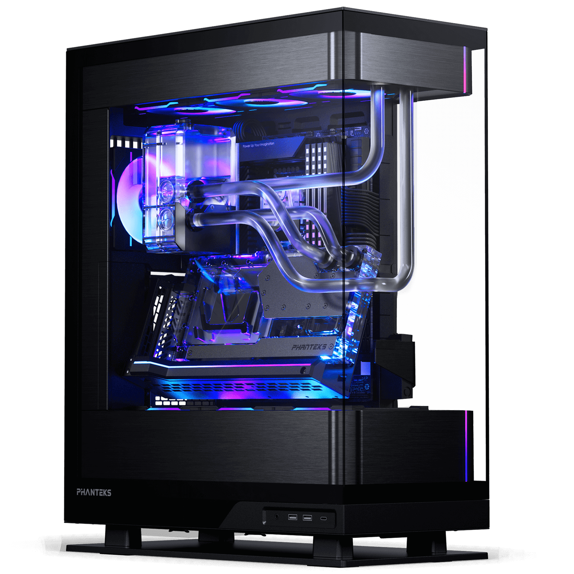 Phanteks Carcasa PHANTEKS Evolv X2, Mid-Tower, E-ATX, Tempered Glass, DRGB, Black - IT-Fashion.ro