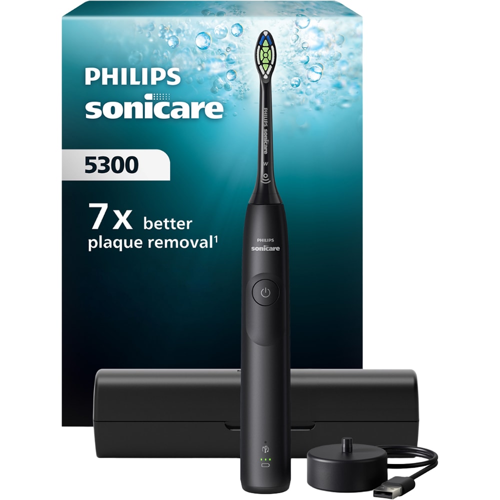 PHILIPS Periuță de dinți electrică PHILIPS Sonicare 5300 HX7101/02, Black - IT-Fashion.ro