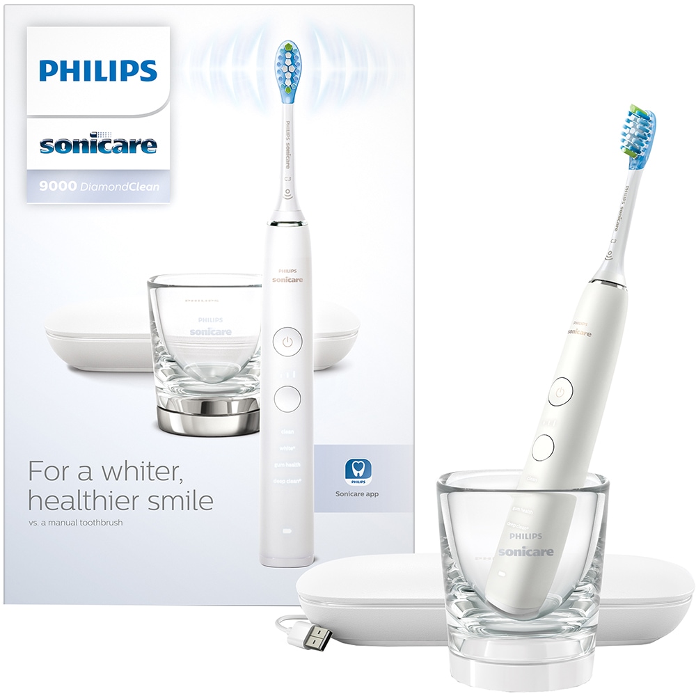 PHILIPS Periuță de dinți electrică PHILIPS Sonicare DiamondClean 9000 HX9911/27, White - IT-Fashion.ro