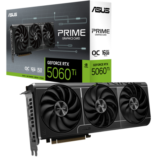 ASUS Placa video ASUS nVidia GeForce RTX 5060 Ti PRIME OC 16GB 90YV0MH2-M0NA00, GDDR7, 128 bit - IT-Fashion.ro