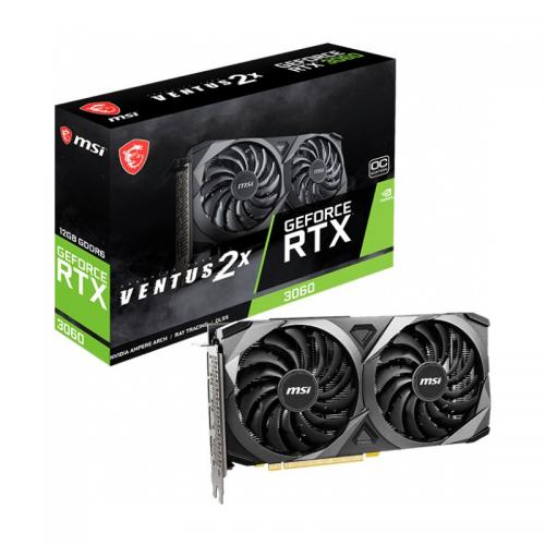 MSI Placa video MSI nVidia GeForce RTX 3060 Ventus 2X OC 12GB V397-022R, GDDR6, 192bit - IT-Fashion.ro