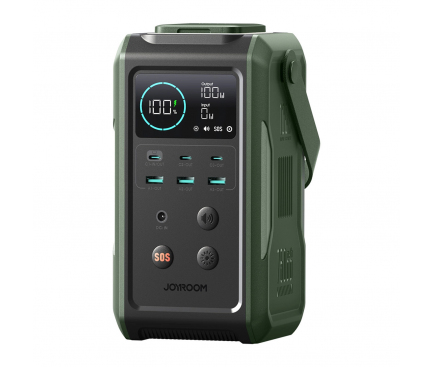 Joyroom Powerbank Joyroom JR-PBF10, 75000mAh, 100W, QC + PD, 3 x USB-A - 3 x USB-C, Verde - IT-Fashion.ro