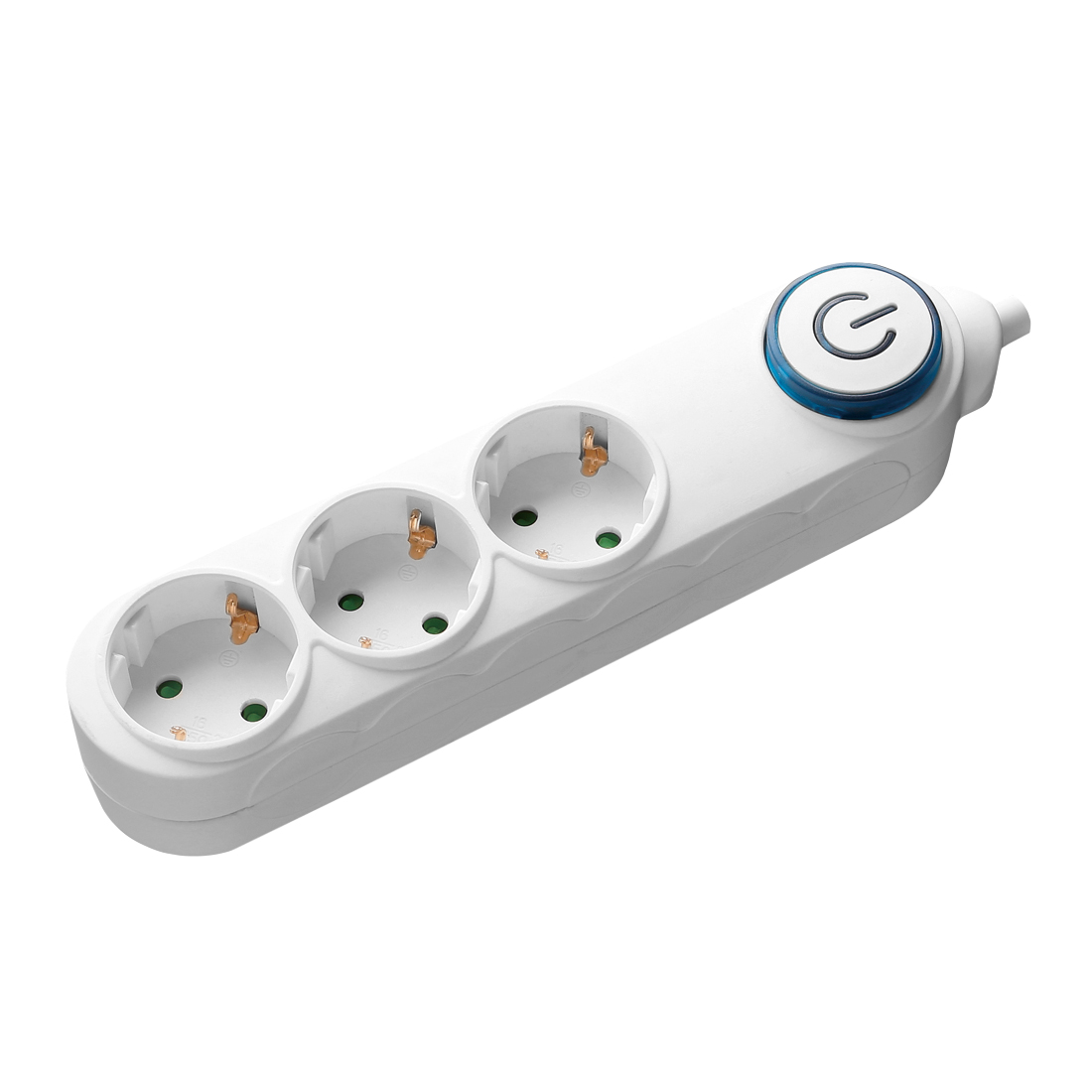 Samus Prelungitor Samus 3PI5-3680, 3 prize Schuko, 5m, 3680W, Cu intrerupator, Alb - IT-Fashion.ro