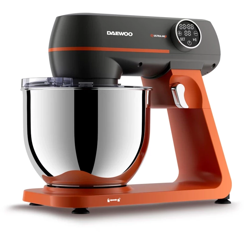 DAEWOO Robot de bucătărie Daewoo DHM1000, 1000W, Bol 7L, Portocaliu/Negru - IT-Fashion.ro