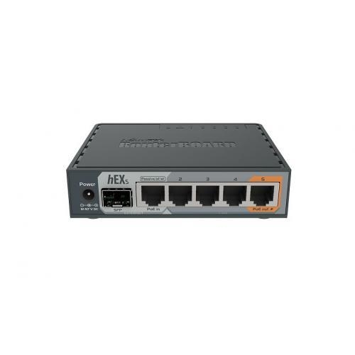 Mikrotik Router MIKROTIK RB760iGS hEX S L4, 5x LAN, Black - IT-Fashion.ro