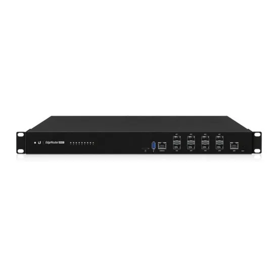 UBIQUITI Router Ubiquiti UniFi EdgeRouter Infinity cu 8 porturi 10 Gigabit SFP+ si 1 port Gigabit RJ45, ER-8-XG, Black - IT-Fashion.ro