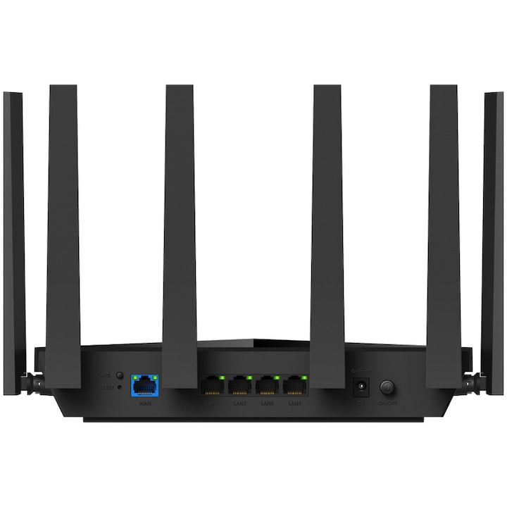 CUDY Router Wireless CUDY WR6500H, BE6500, Dual-Band,Wi-Fi 7, Quad-Core 2GHz CPU, 128MB/512MB Flash/RAM, 2.5G port, MLO, Cudy Mesh, Black - IT-Fashion.ro