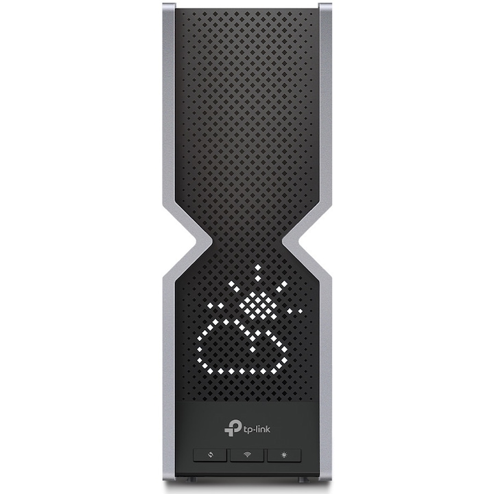 TP-LINK Router Wireless TP-LINK Archer BE800, BE19000, Tri-Band, Wi-Fi 7, USB 3.0, EasyMesh, VPN, ecran LED, Black - IT-Fashion.ro