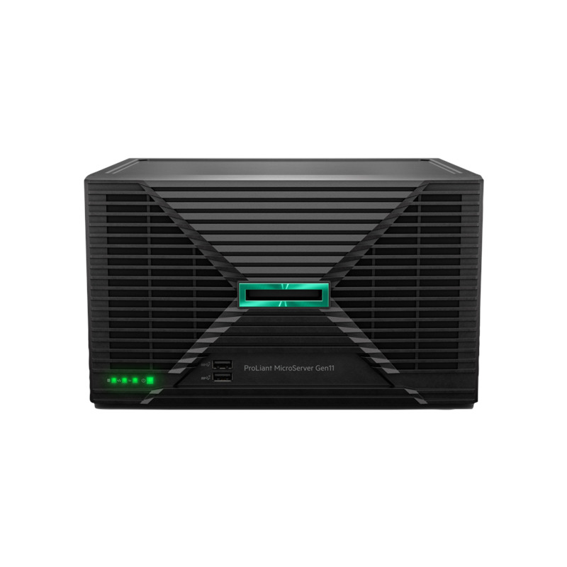 HP Server HP ProLiant MicroServer Gen11, Intel Pentium Gold G7400, RAM 16GB, HDD 1TB, Intel VROC, PSU 180W, Black - IT-Fashion.ro