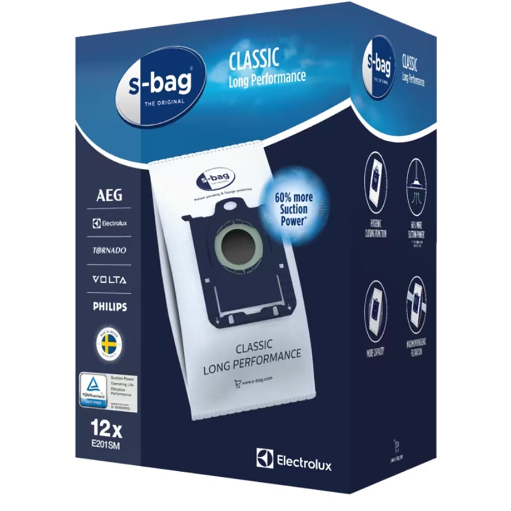 Electrolux Set saci aspirator ELECTROLUX Classic Long Performance E201SM, 12 buc - IT-Fashion.ro