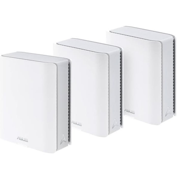 ASUS Sistem Wi-Fi Mesh ASUS ZenWiFi BT10 (W-3-PK), BE18000, Tri-Band, acoperire 810m², Quad-Core 2.0GHz CPU, 256MB/2GB Flash/RAM, 10G dual-port, White - IT-Fashion.ro