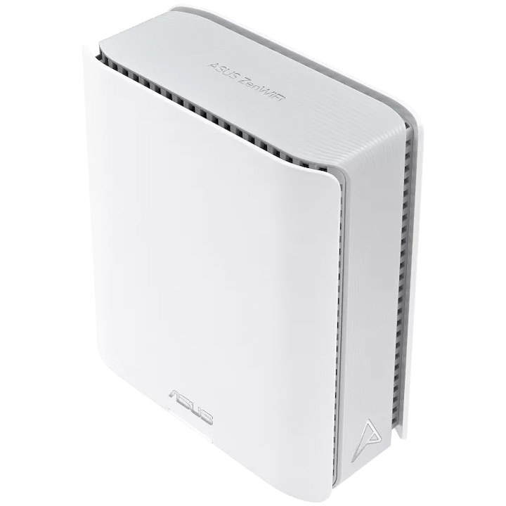 Sistem Wi-Fi Mesh ASUS ZenWiFi BT10 (W-3-PK), BE18000, Tri-Band, acoperire 810m², Quad-Core 2.0GHz CPU, 256MB/2GB Flash/RAM, 10G dual-port, White - Imagine 4