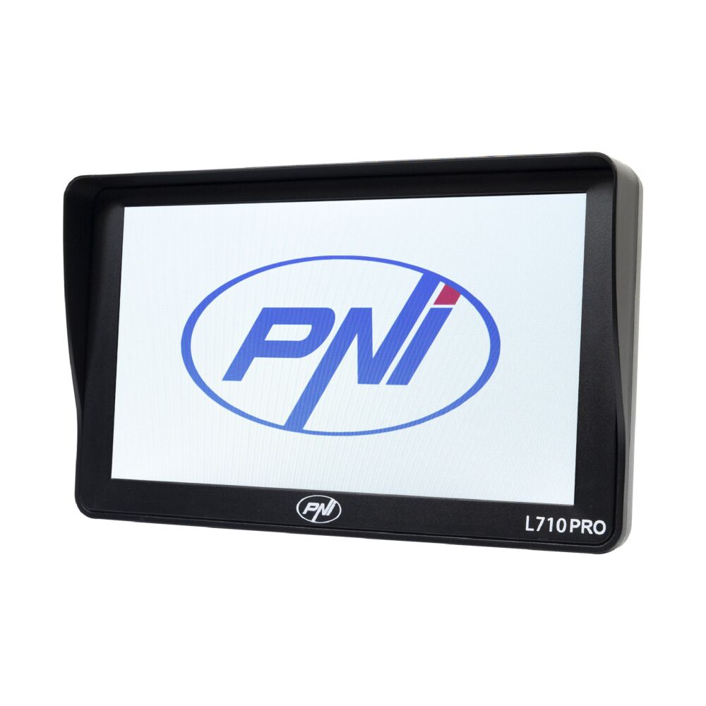 PNI Sistem de navigatie GPS PNI L710 PRO cu parasolar, 7 inch, 800 MHz, 256MB DDR, 16GB memorie interna, FM transmitter, Black - IT-Fashion.ro
