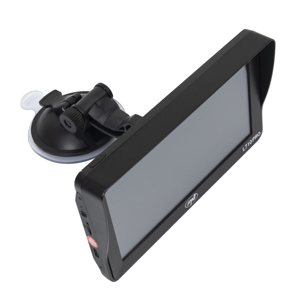 Sistem de navigatie GPS PNI L710 PRO cu parasolar, 7 inch, 800 MHz, 256MB DDR, 16GB memorie interna, FM transmitter, Black - Imagine 4