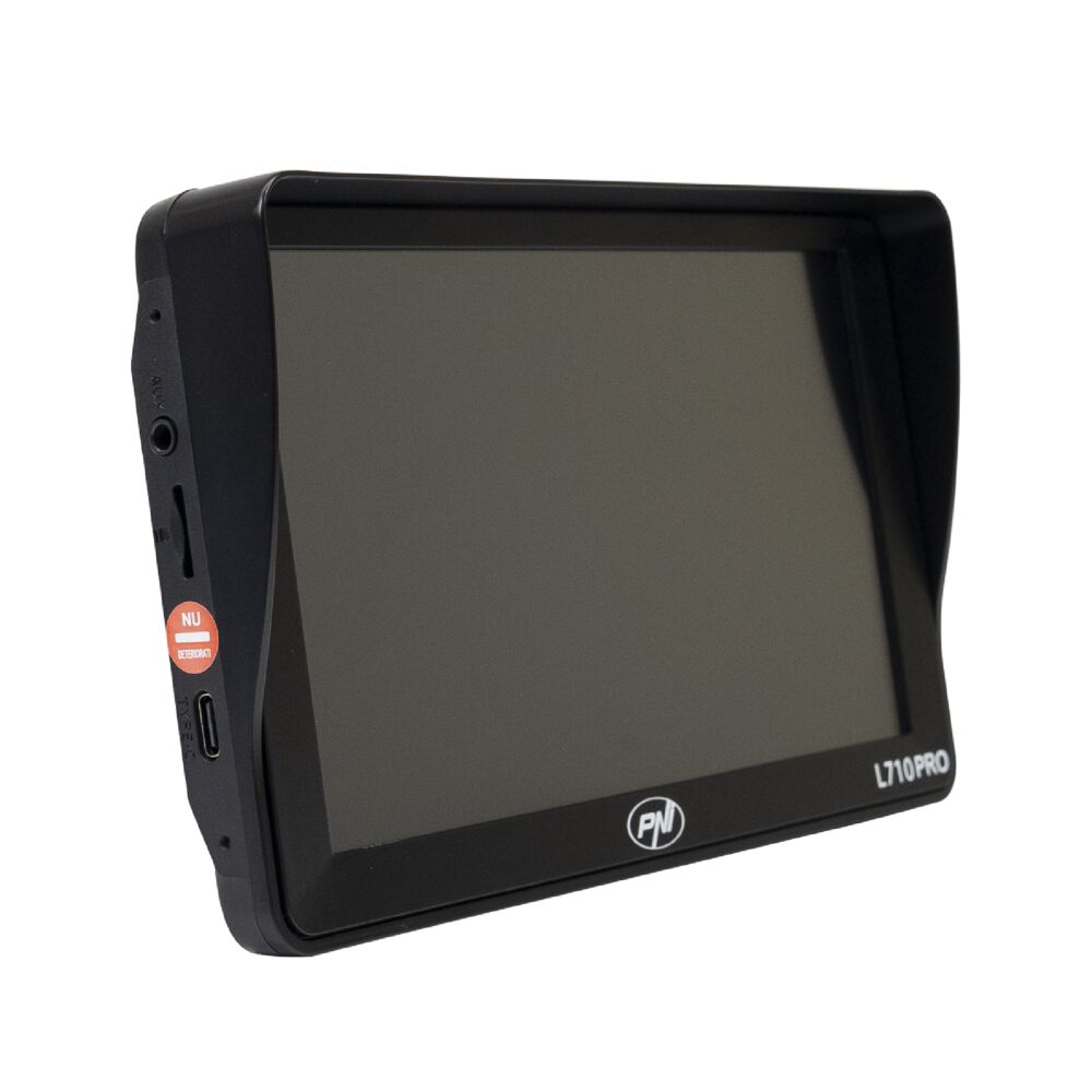 Sistem de navigatie GPS PNI L710 PRO cu parasolar, 7 inch, 800 MHz, 256MB DDR, 16GB memorie interna, FM transmitter, Black - Imagine 5