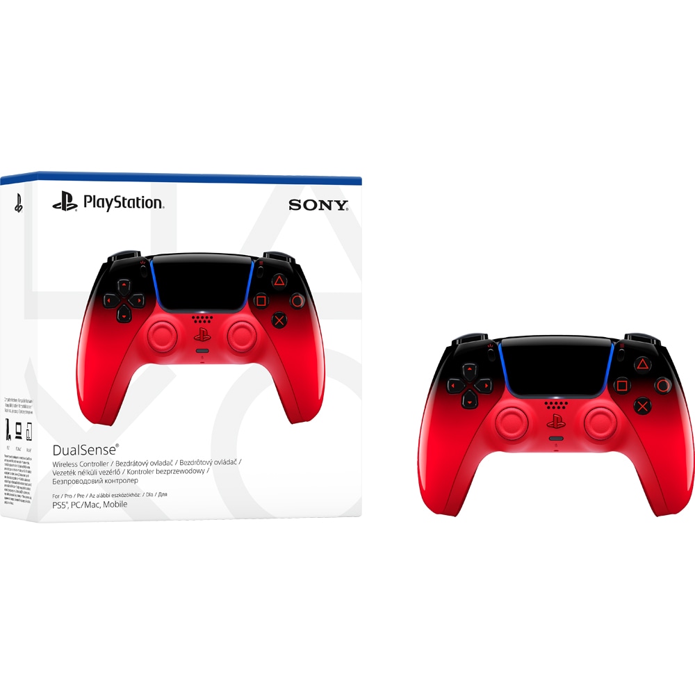 Controller Wireless SONY DualSense pentru PlayStation 5, Techno Red - Imagine 6
