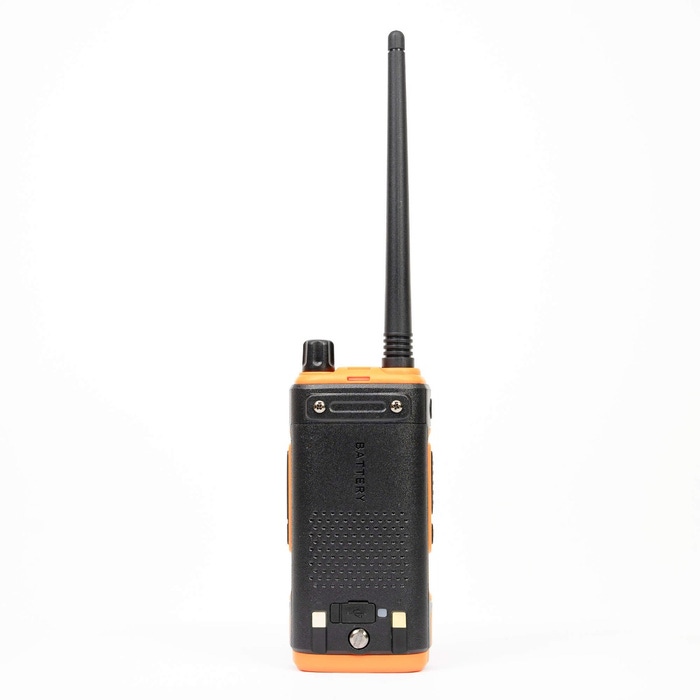 Statie radio portabila VHF/UHF PNI P17UV Dual Band 144–146 MHz, 430–440 MHz, 999 canale, 1500 mAh, lanterna, radio FM, negru/portocaliu - Imagine 5