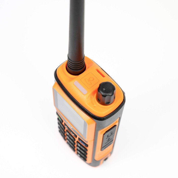 Statie radio portabila VHF/UHF PNI P17UV Dual Band 144–146 MHz, 430–440 MHz, 999 canale, 1500 mAh, lanterna, radio FM, negru/portocaliu - Imagine 8