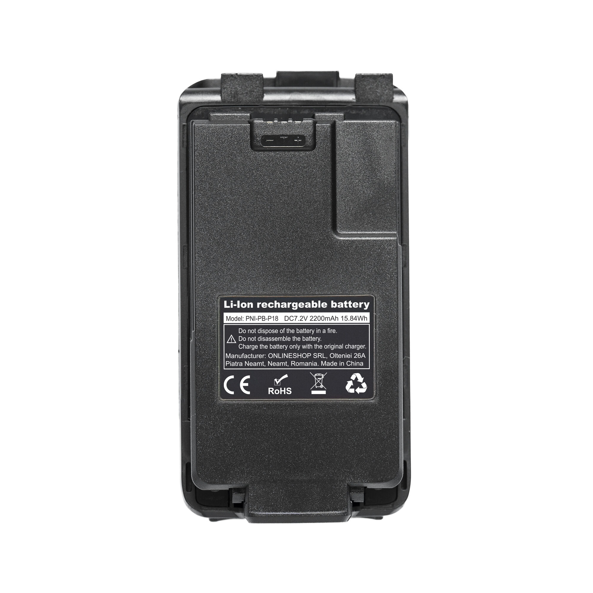 Stație radio portabilă dualband PNI P18UV VHF/UHF 144–146 MHz și 430–440 MHz, 200 canale, VOX, scan, radio FM, acumulator Li-Ion 2200 mAh, negru - Imagine 5