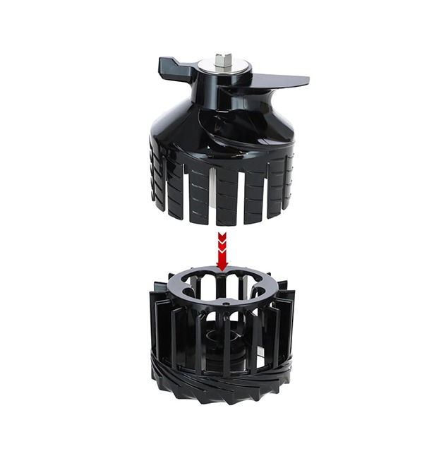 Storcator HUROM de fructe H400-BEC05MB, 150W, 400 ml, Negru - Imagine 5