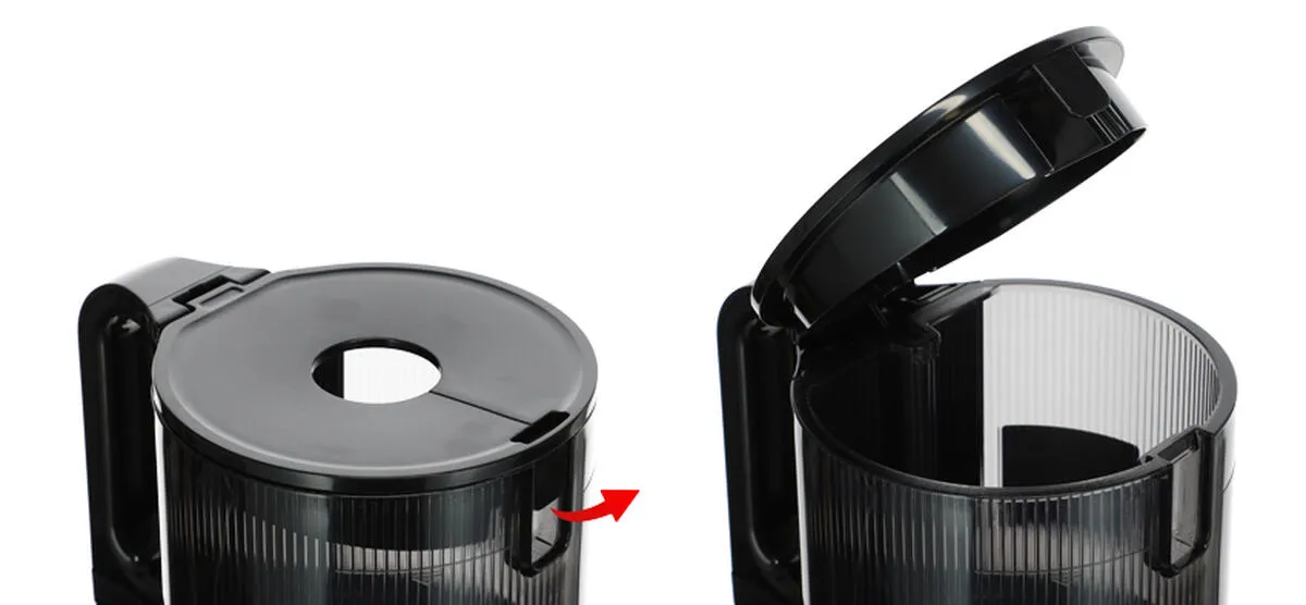 Storcator HUROM de fructe H400-BEC05MB, 150W, 400 ml, Negru - Imagine 4