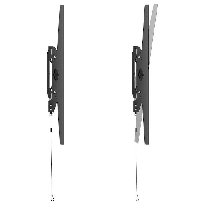 CABLETECH Suport TV universal mobil CABLETECH UCH0121, 37–86 inch, max. 75 kg, VESA multiplu, Black - IT-Fashion.ro