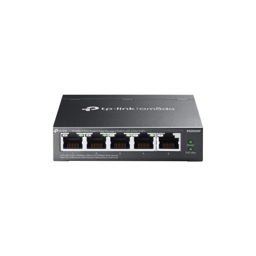 TP-LINK Switch TP-LINK ES205GP, 5 porturi (4 PoE+), Black - IT-Fashion.ro