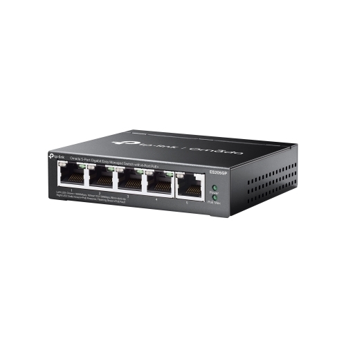 Switch TP-LINK ES205GP, 5 porturi (4 PoE+), Black - Imagine 3