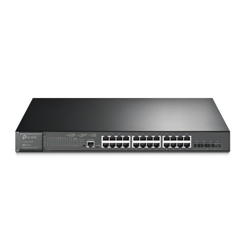 TP-LINK Switch TP-LINK JetStream TL-SG3428XMP, 24 porturi, PoE+, Black - IT-Fashion.ro