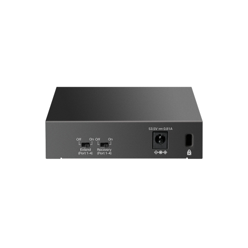TP-LINK Switch TP-LINK LS105LP, 5 porturi (4 PoE), Black - IT-Fashion.ro