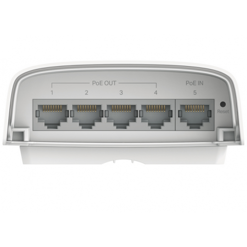 TP-LINK Switch TP-LINK SG2005P-PD, 5 porturi (4 PoE+ out, 1 PoE++ in), White - IT-Fashion.ro