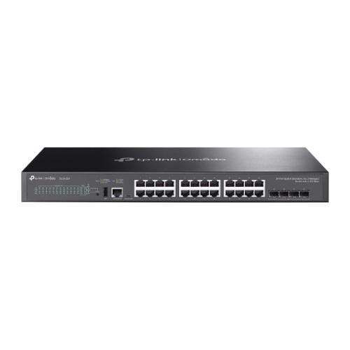 TP-LINK Switch TP-LINK SG5428X, 24 porturi, Black - IT-Fashion.ro