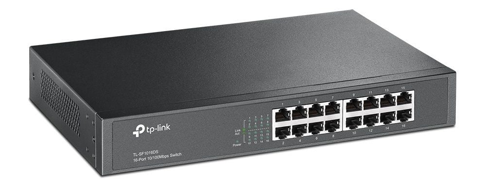 TP-LINK Switch TP-LINK TL-SF1016DS, 16 porturi, Black - IT-Fashion.ro