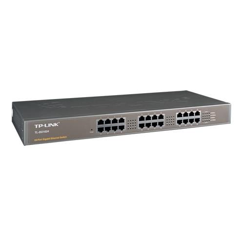 TP-LINK Switch TP-LINK TL-SG1024, 24 porturi 10/100/1000Mbps, Brown - IT-Fashion.ro